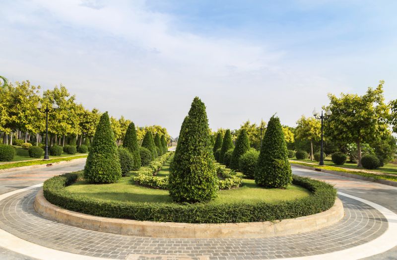 Trimmed Shrubs with Defined Shapes